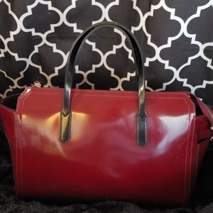 Deep Red large purse